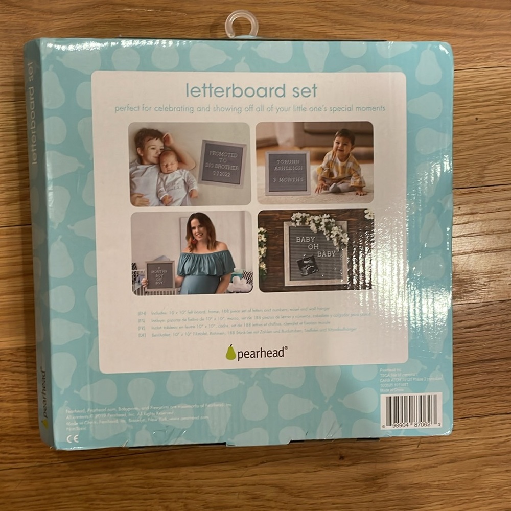 Letterboard Set by Pearhead Live Show Host Tool Baby Pictures Home Decor New - Picture 2 of 3